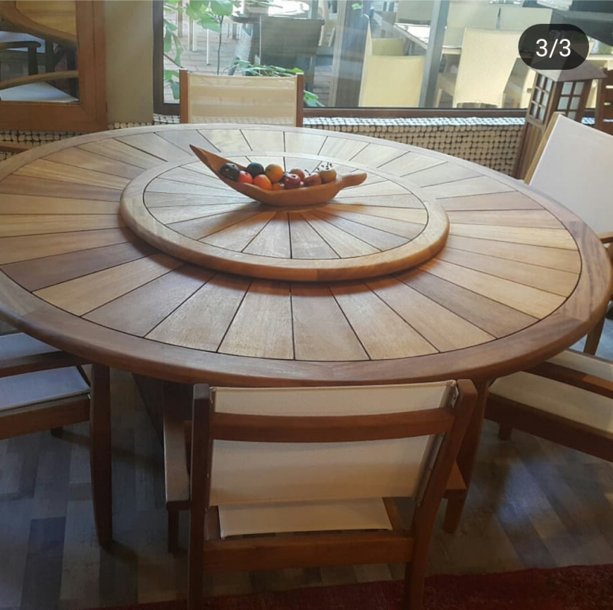 Doner Servisli Iroko Masa Gozde Garden